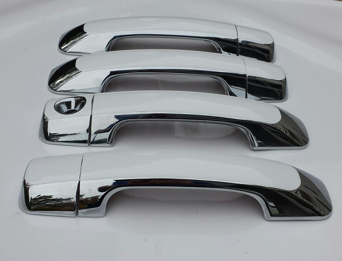 Custom Black OR Chrome Door Handle Covers 2007-2021 Toyota Tundra YOU PICK CLR