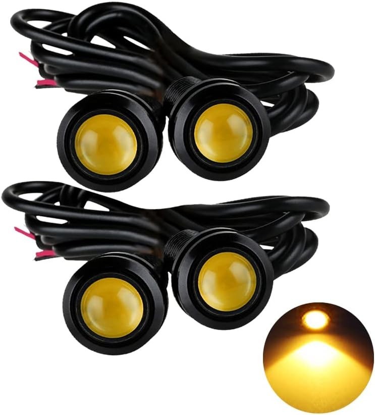 Eagle Eye LED Lights, DIY Ultra Thin 18mm Indicator Marker Light Daytime Runn…