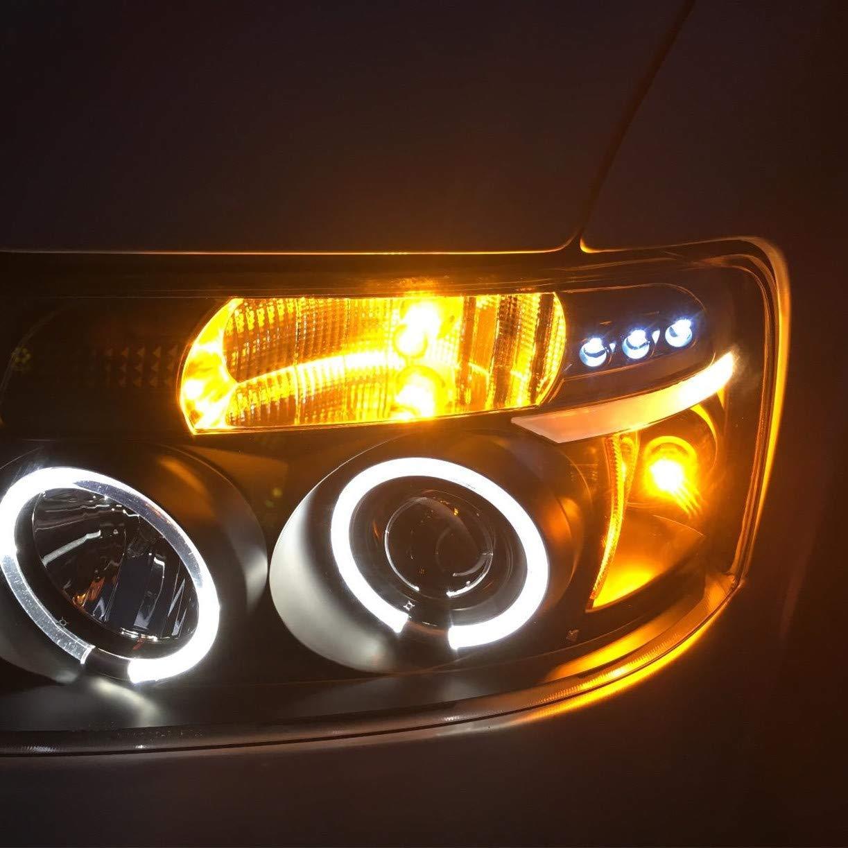 Alla Lighting LED 194 Amber Yellow Roof Marker Light Bulb Super Bright One Beam