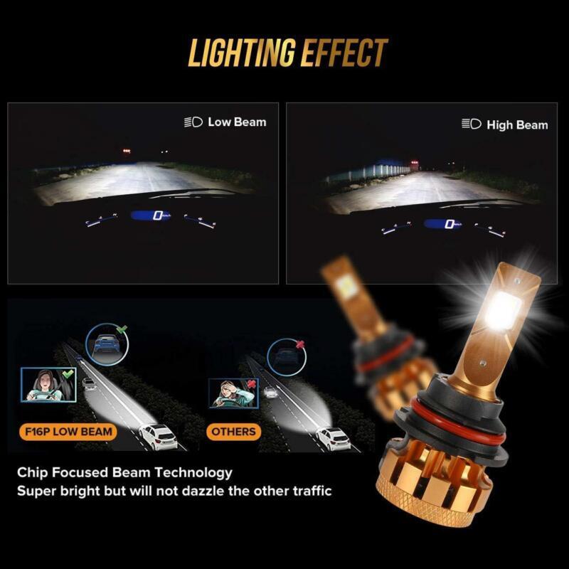 AUXBEAM Canbus LED Headlight Bulbs White For 03-12 International Truck 4300 4400