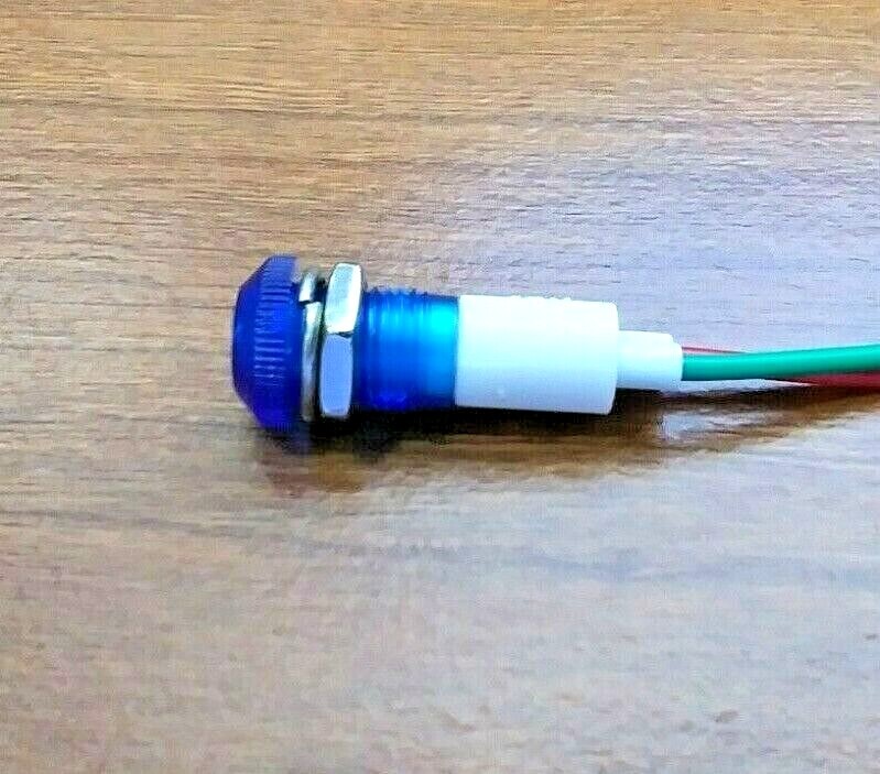 BBT 12 volt Waterproof Bright Blue LED Low-Profile Indicator Light