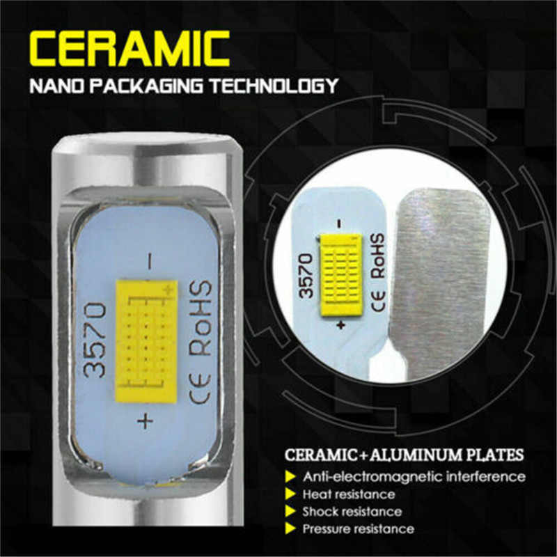 H7 Canbus LED Headlight Bulb High Low Beam Fog Light 100W 10000LM Bright 2pcs