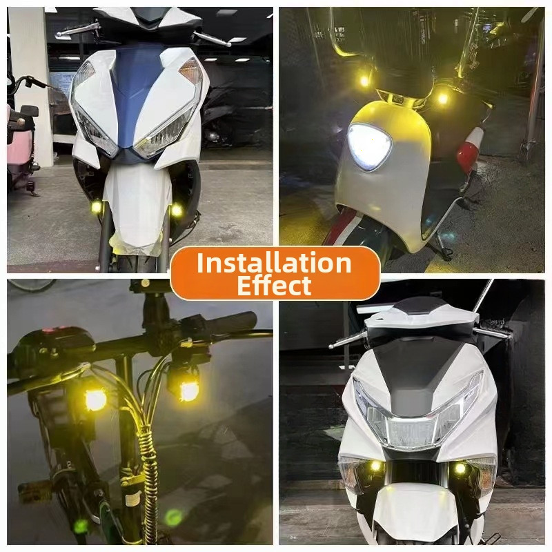 High Brightness U30 LED Motorcycle Spot Light Auxiliary IP67 Aviation Aluminum
