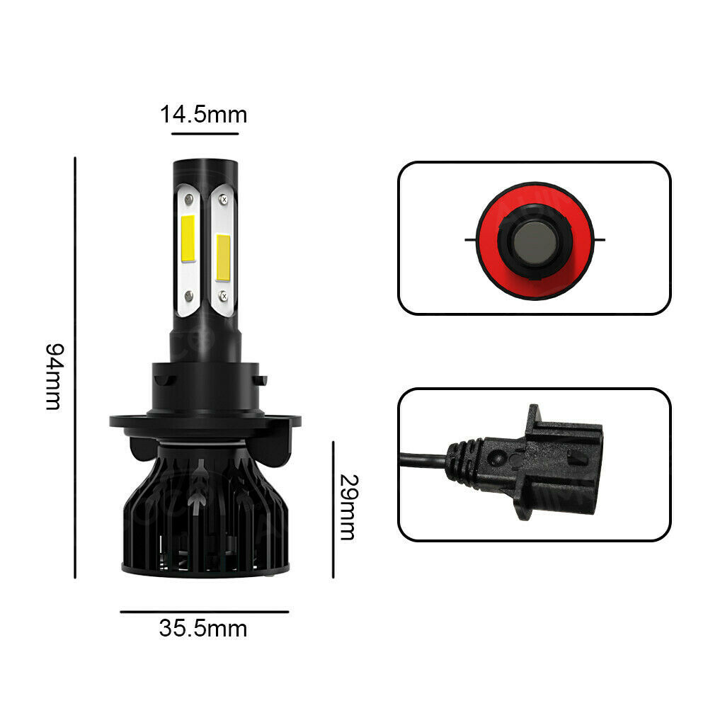 For Ford F-150 F150 2004-2008 – 4pc LED Headlight Fog Lights High&Low Beam Bulbs