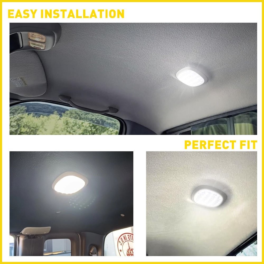 1PCS For 2001-2003 Dodge Ram 1500 2500 3500 Dome Read Light Assembly White Clear