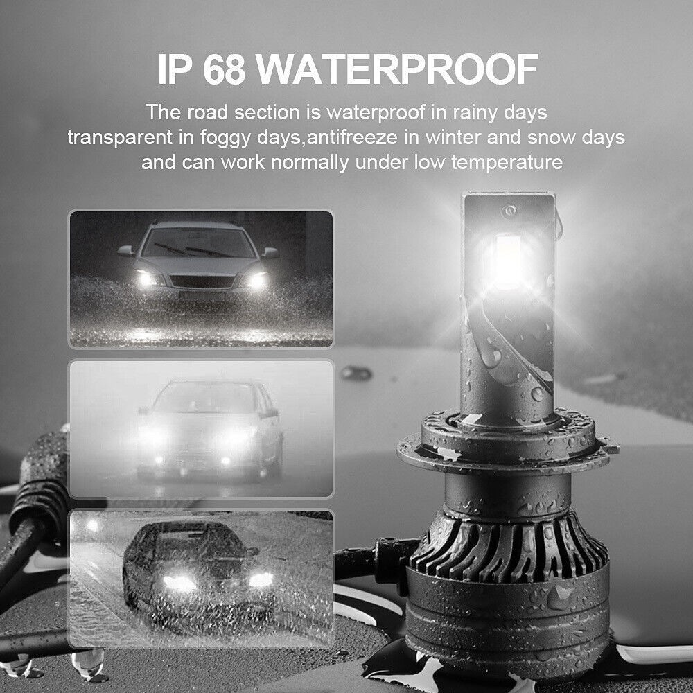 CAN BUS 9005 H11 LED Headlight Combo White Light Bulb High Low Beam 4PCS