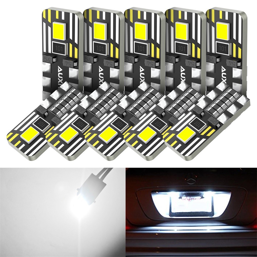 AUXITO Super Bright Canbus T10 194 LED Light Bulbs Xenon white Lamp 2825 10-100X