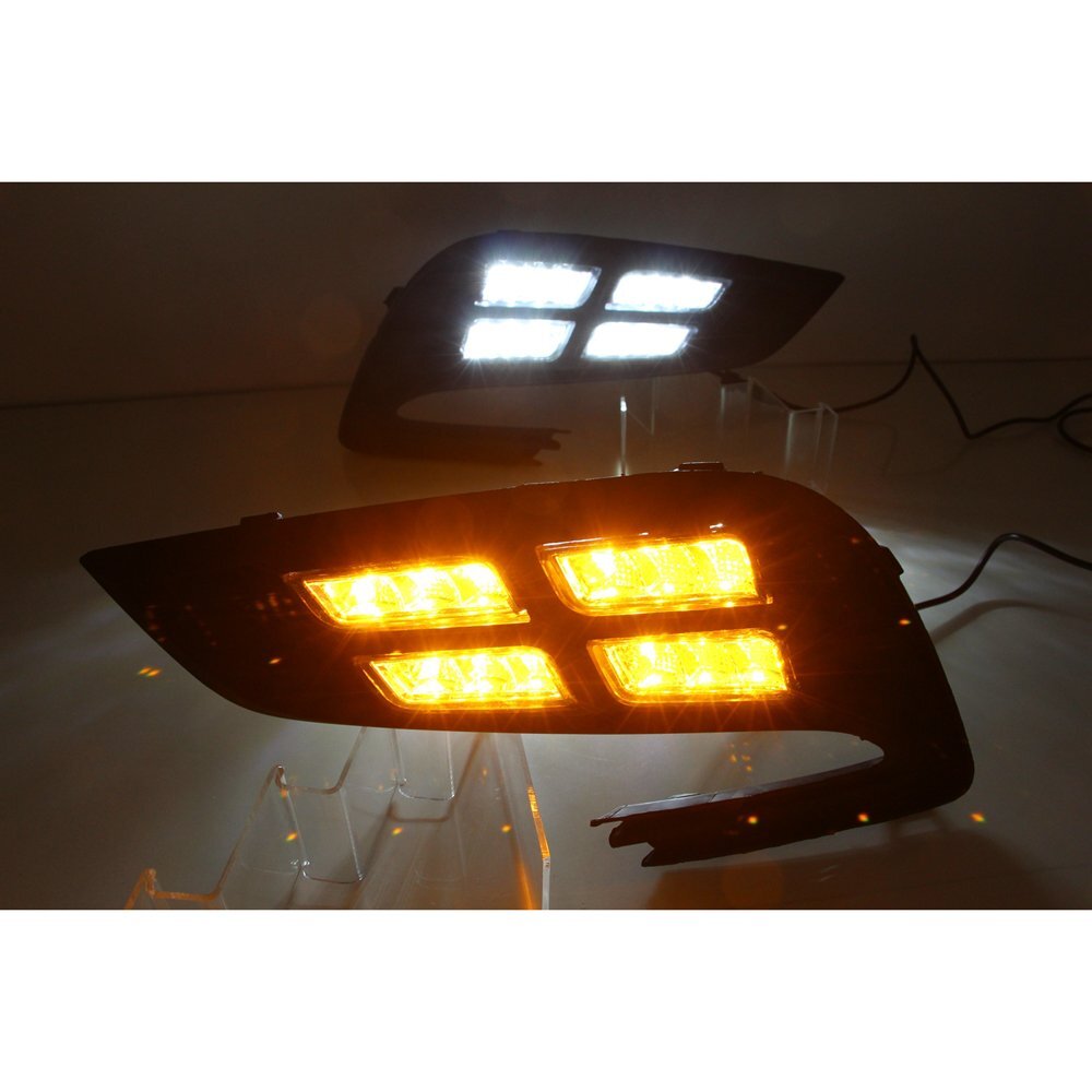 LED DRL For Buick Encore Opel Mokka 2017 2018 Daytime Running Light Turn Signal