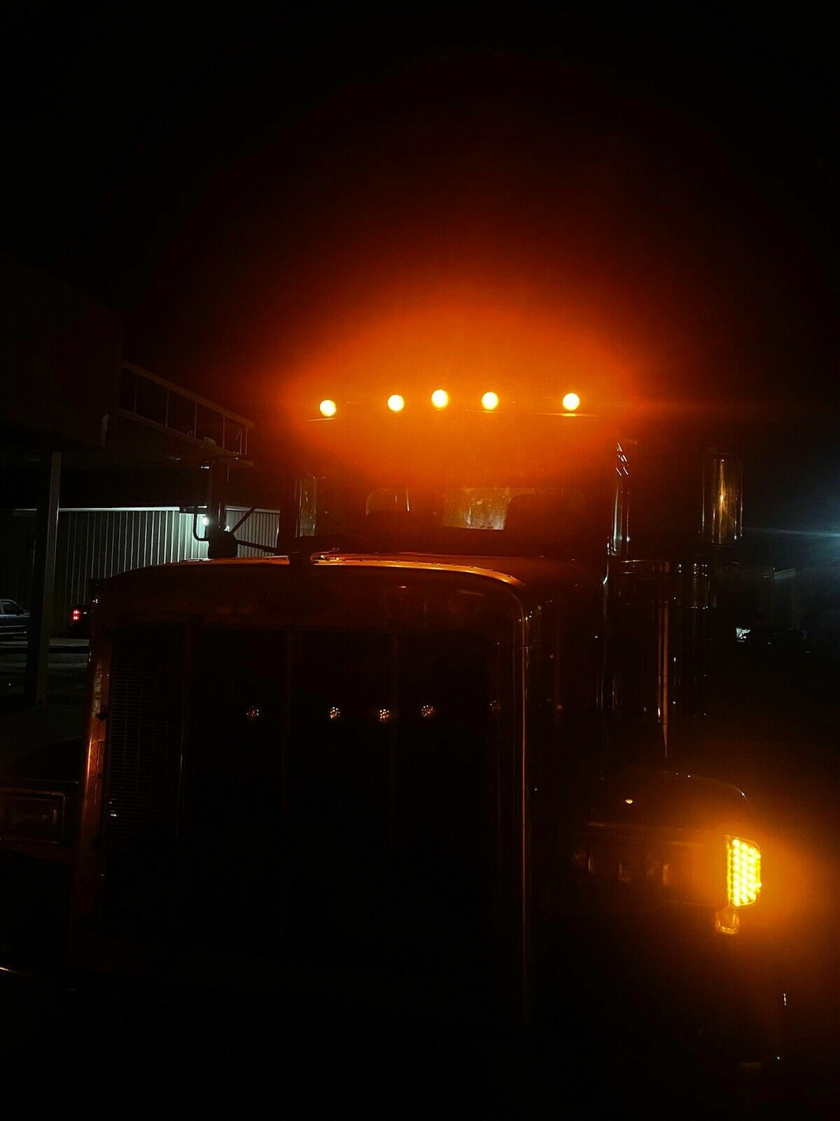 5x Amber Torpedo 17LED Roof Cab Marker Lights For Kenworth Peterbilt Clearance