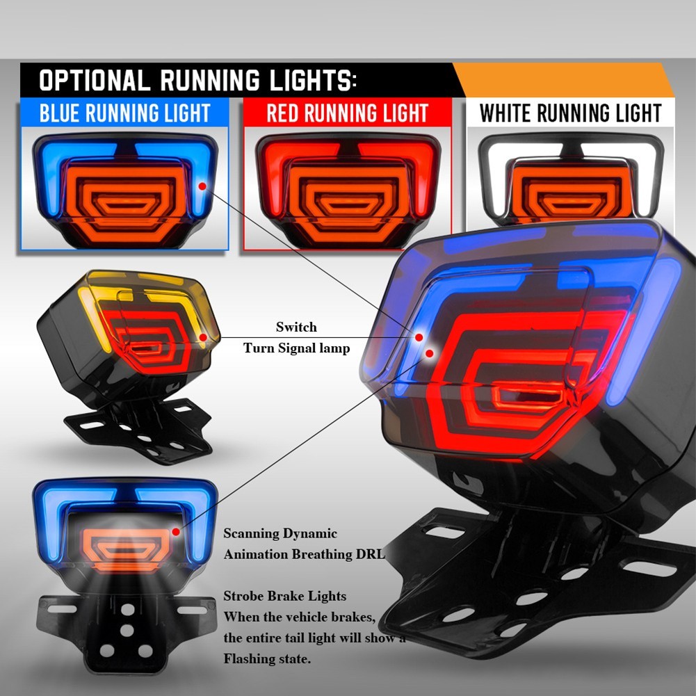 None Tail Light Turn Signal Car 12 Volt Lamp Interior Accessories LED Brake Rear