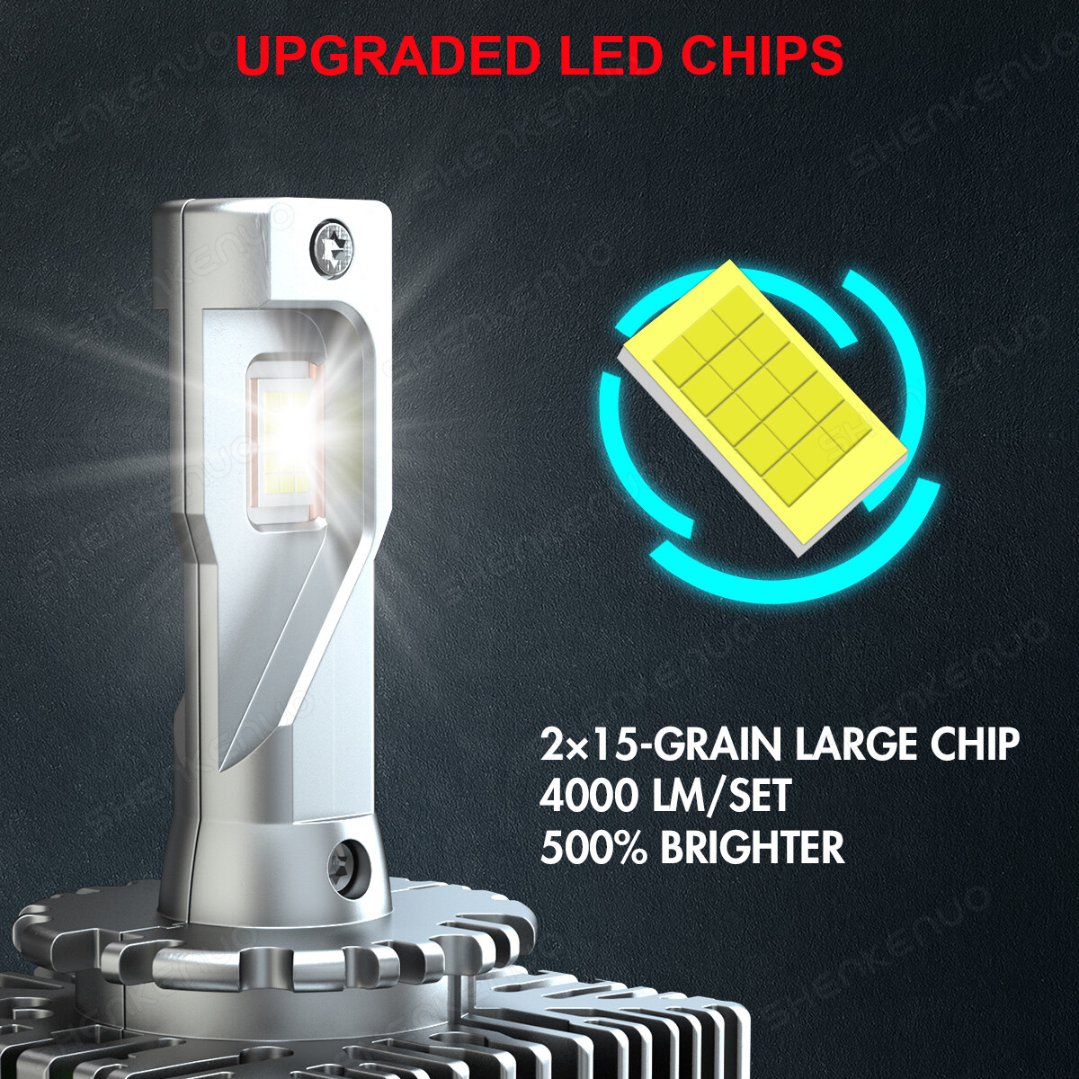 Front LED Headlight Bulbs FIT FOR CHEVROLET BLAZER 2019-2020 High/Low Beam 6500K