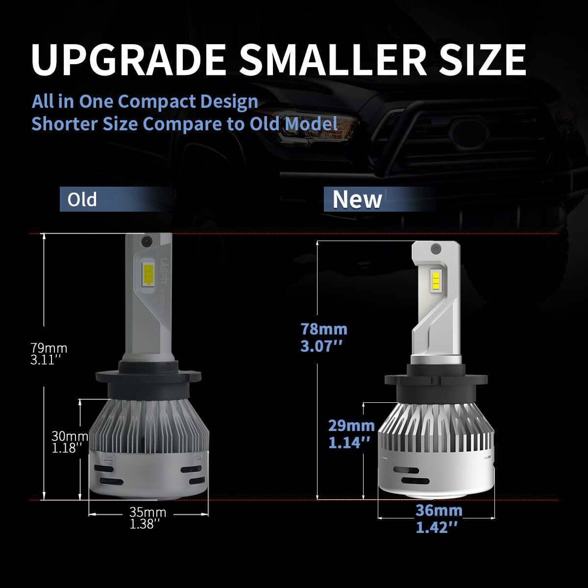 D2S D2R LED Headlight Bulb 6000LM Replace HID Xenon Super White Conversion Kit