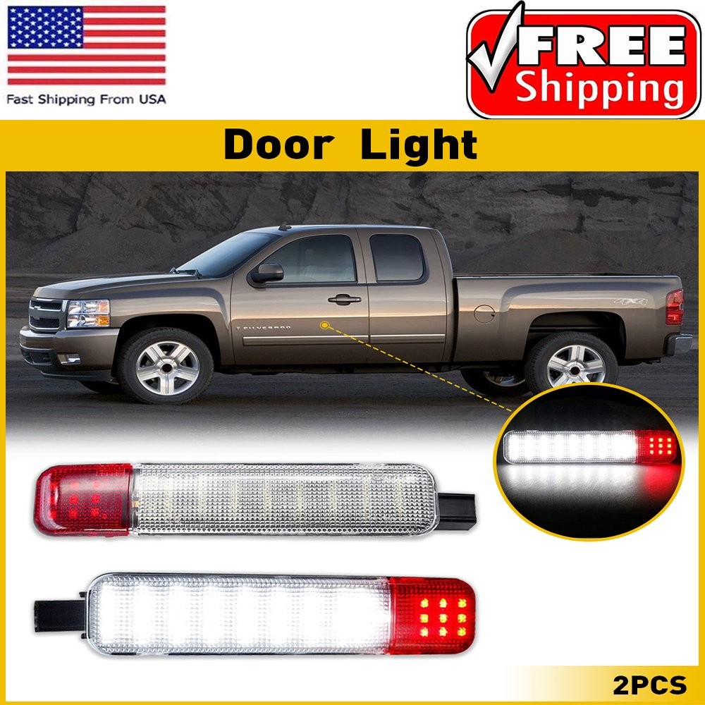 Fit Chevrolet GMC Cadillac Hummer Door Lights Car Left + Right Side Accessories