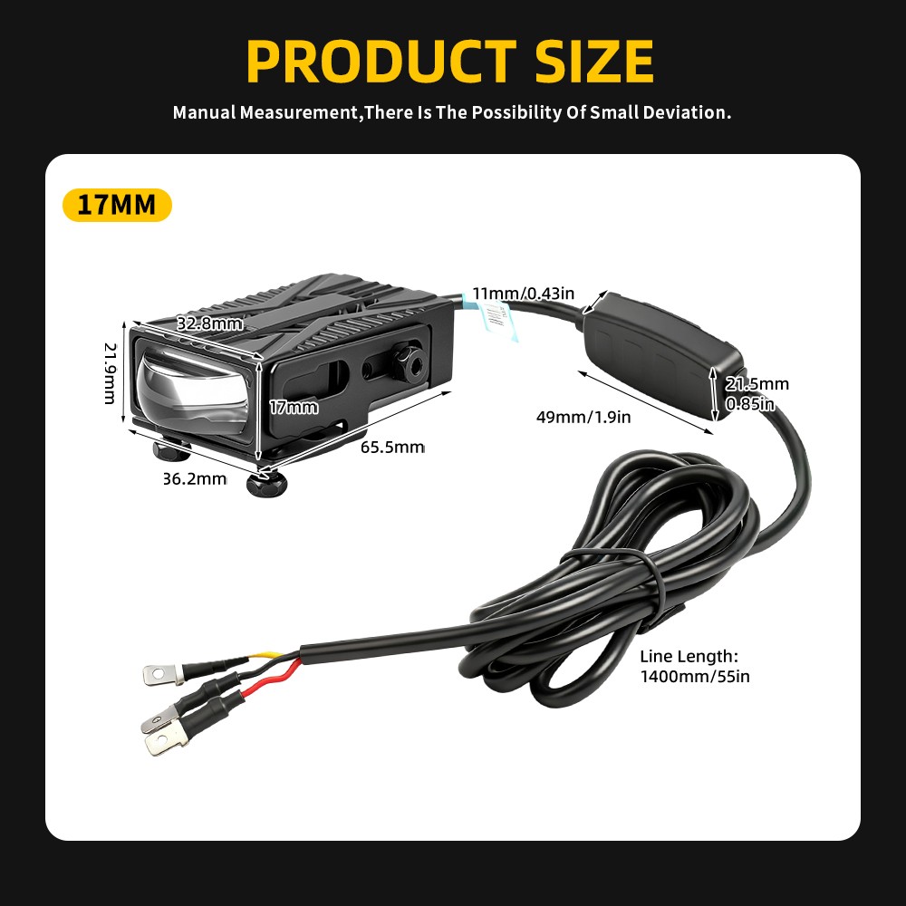 6X 3“ 300W LED Grill Light Pod Car Front Headlight For Ford Pickup Projector