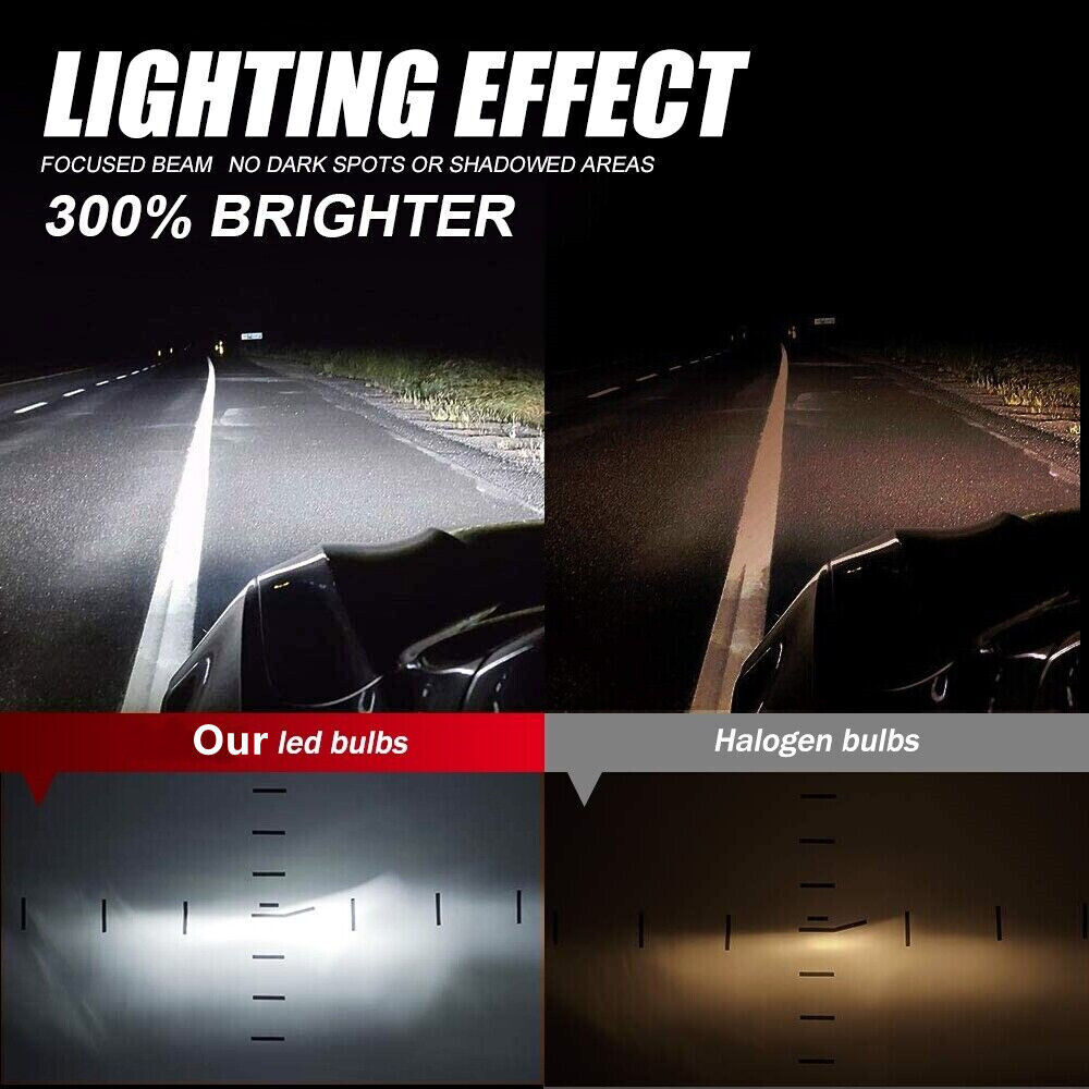 For Nissan Sentra 2013-2025 4x LED Headlight Hi/Lo Beam Bright Bulbs 72000LM