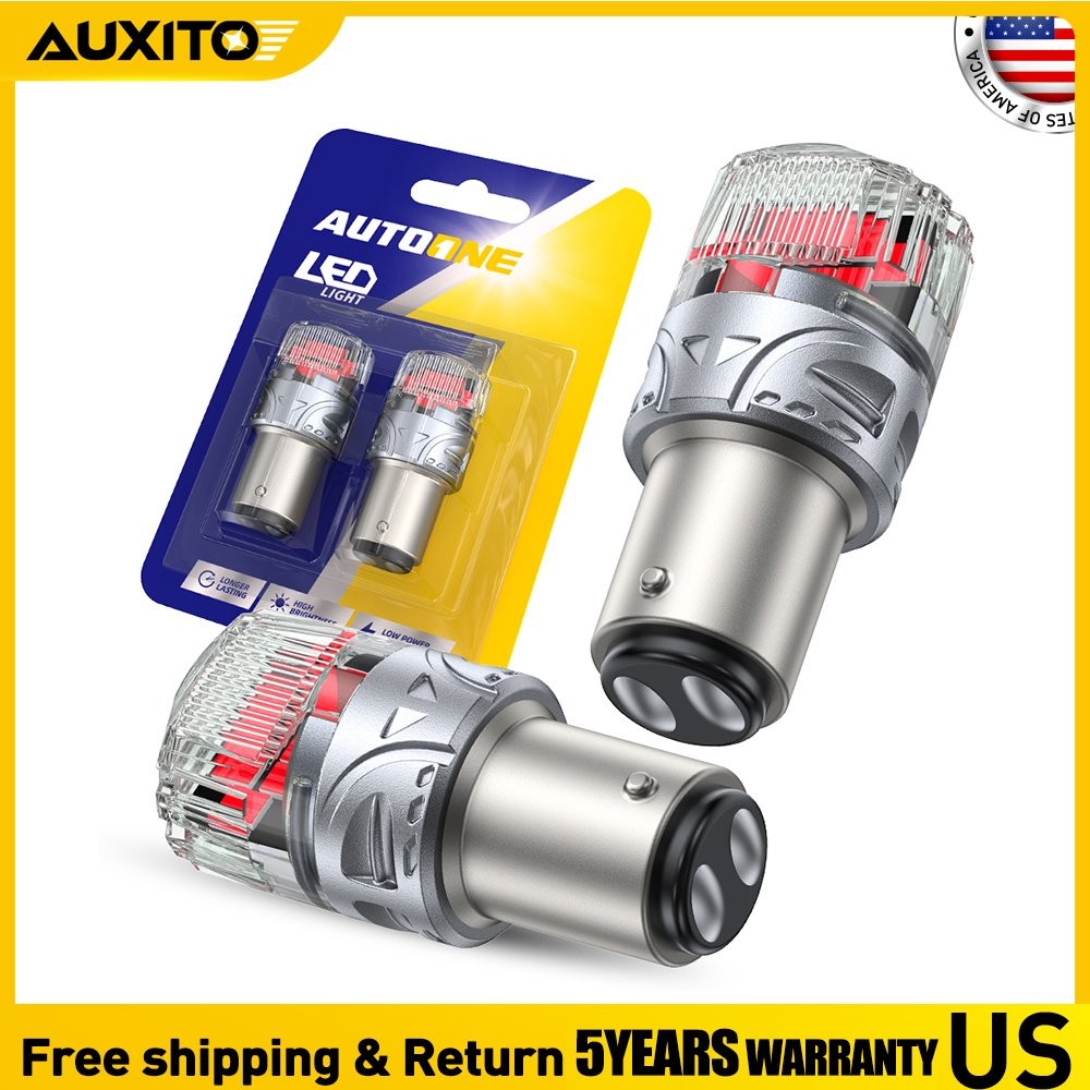 AUTOONE Pure Red 1157 LED Bulb Tail Stop Brake Turn Signal Light 7528 2357 7507