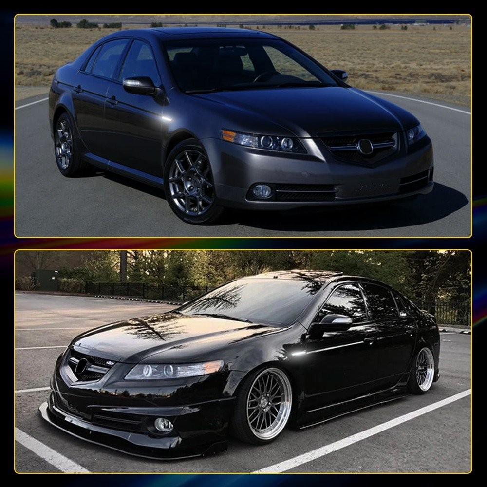 2pcs Smoked Lens White Fender LED Front Side Lights Marker For 2004-08 TL Acura