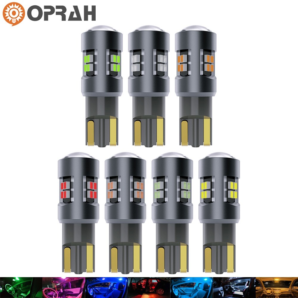 1-100x T10 2016 16SMD Car LED Side Light Bulbs 7 Colors Light Chips Super Bright
