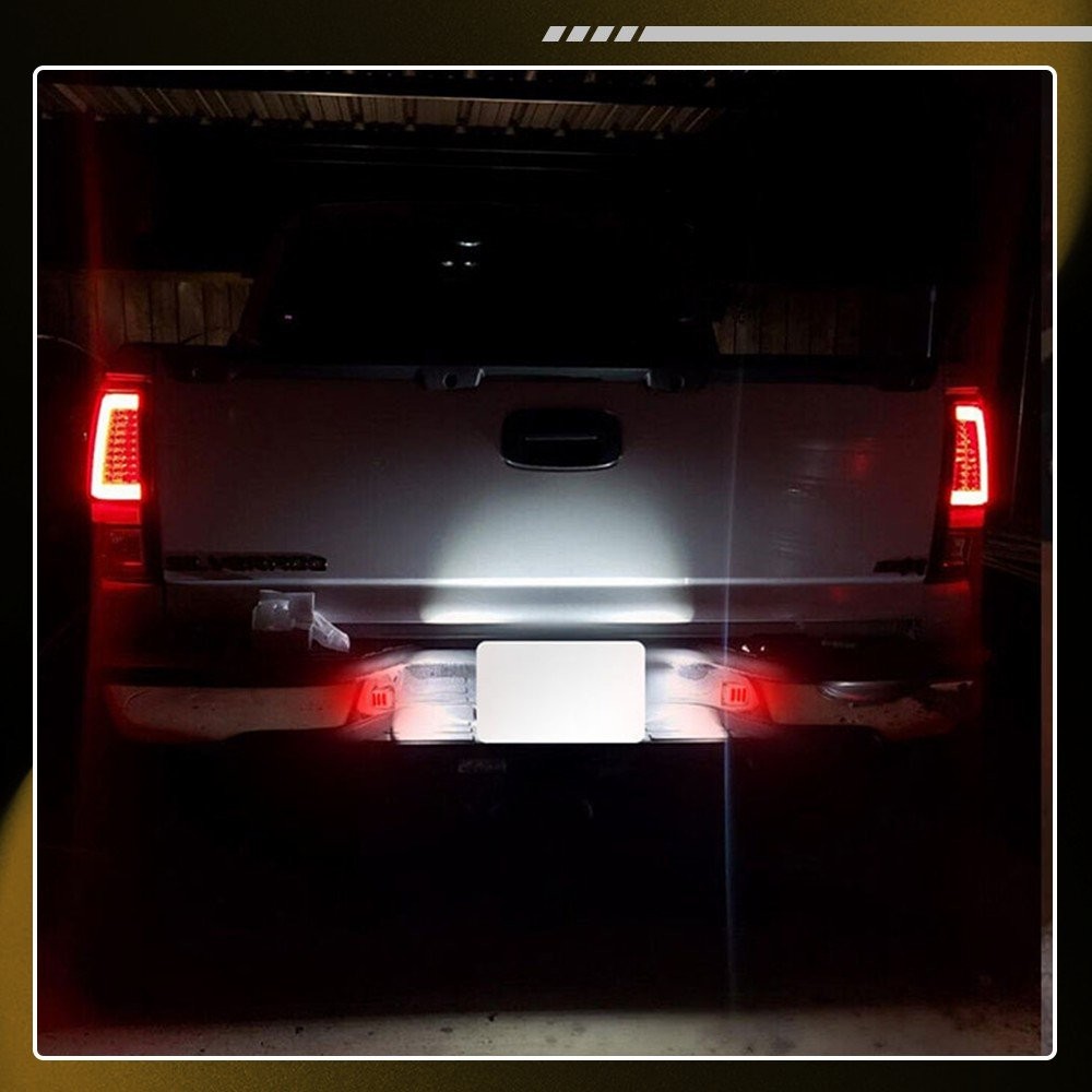 For 99-13 Chevy Silverado Avalanche 1500 Chrome LED License Plate Light Housing