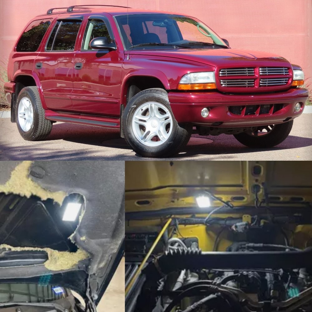 [BRIGHT]Underhood Hood Courtesy LED Lamp Light For Ram Wrangler Grand Cherokee V