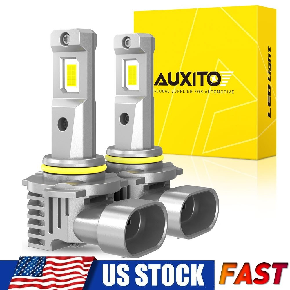 AUXITO 9006 LED Headlight 6500K High Low Beam Bulb Conversion Crystal White 2PCS