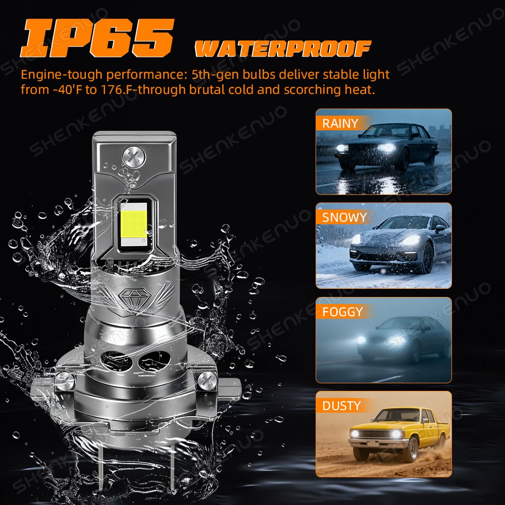 For Hyundai Kona 2018-2020 2x H7 LED Headlight Hi/Lo Beam Bulb Kit Cold White