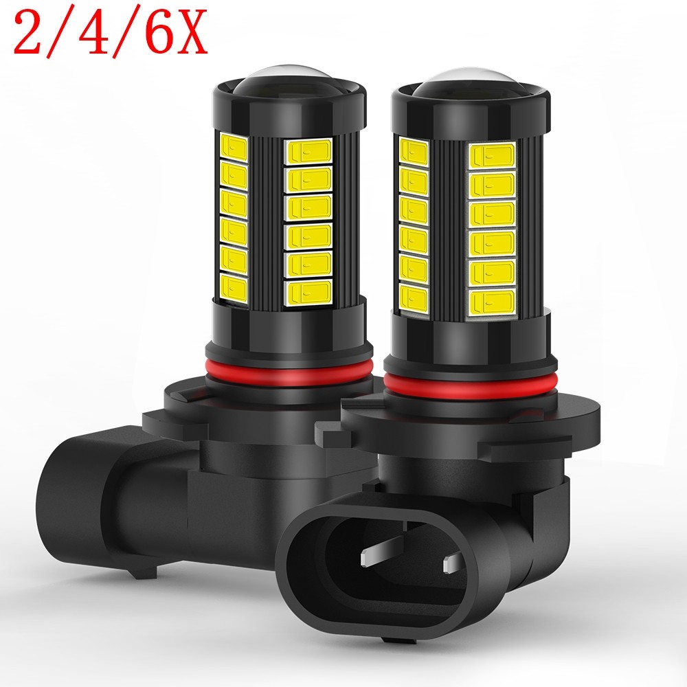 2/4/6X 9006 LED Fog Light Bulbs 6000K White Foglight 1000LM DRL Driving Lamps
