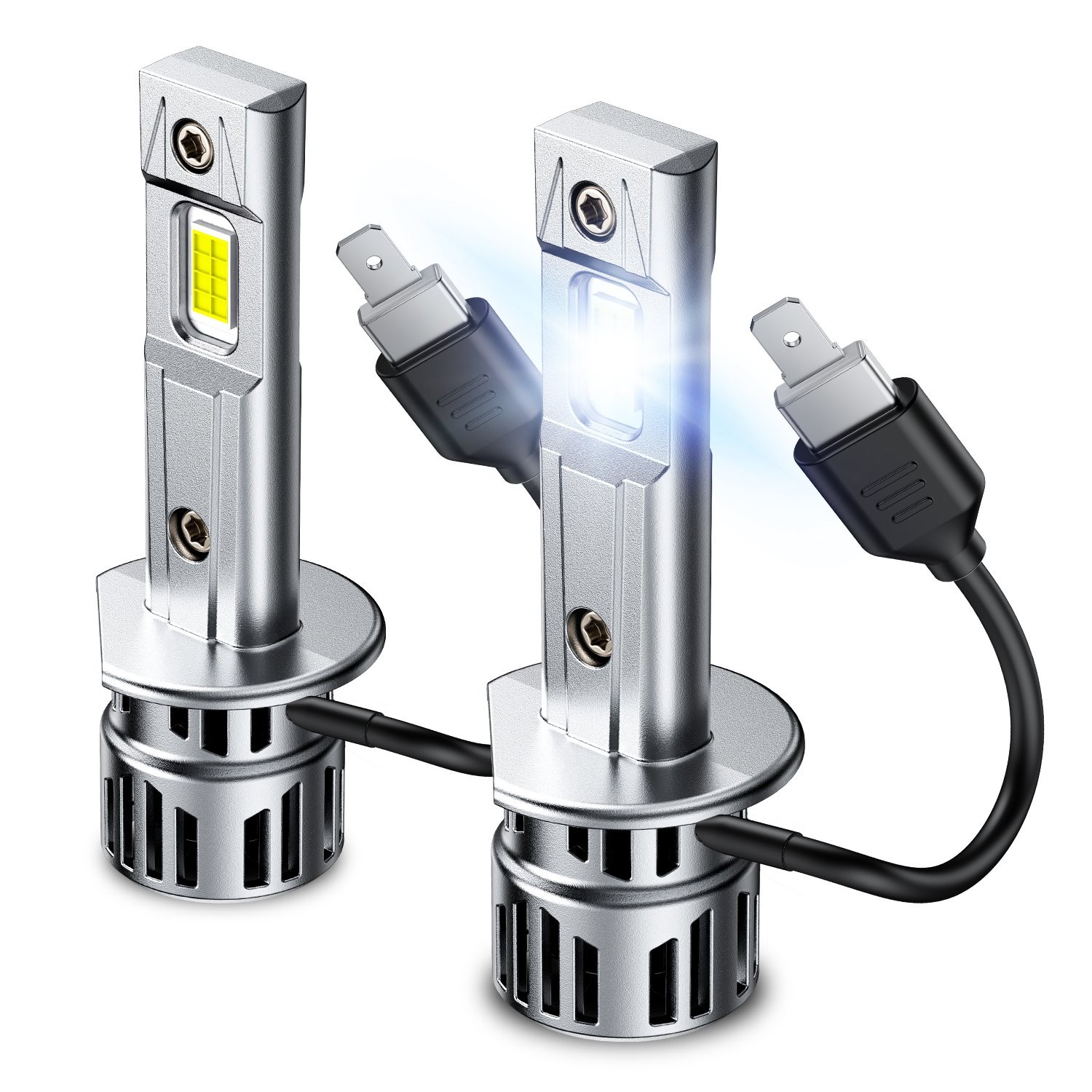 H1 LED Headlight Bulbs High Low Beam 100W 6000K White Super Bright 330000LM A++