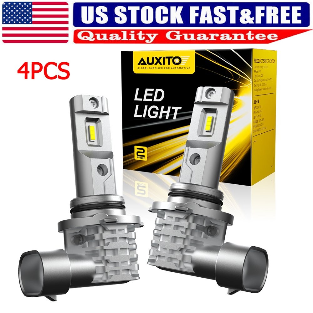AUXITO 9006 LED Bulbs Headlight Conversion Kit Hi/Low White Beam Replace Halogen