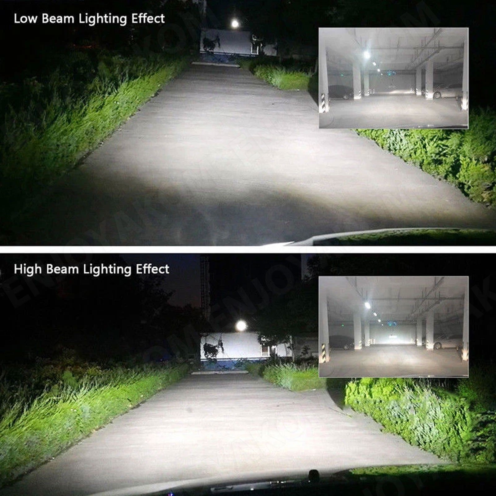 2x H7 LED Headlight Bulb Kit High Low Beam 160W 30000LM Super Bright 6500K White