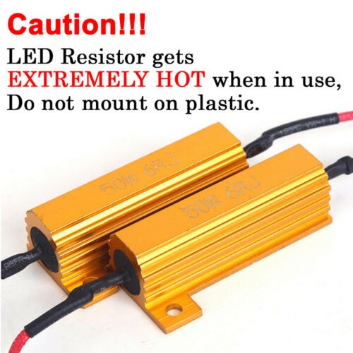 3157 50W Resistor for LED Turn Signal Light Blinker Hyper Flashing Error Code US
