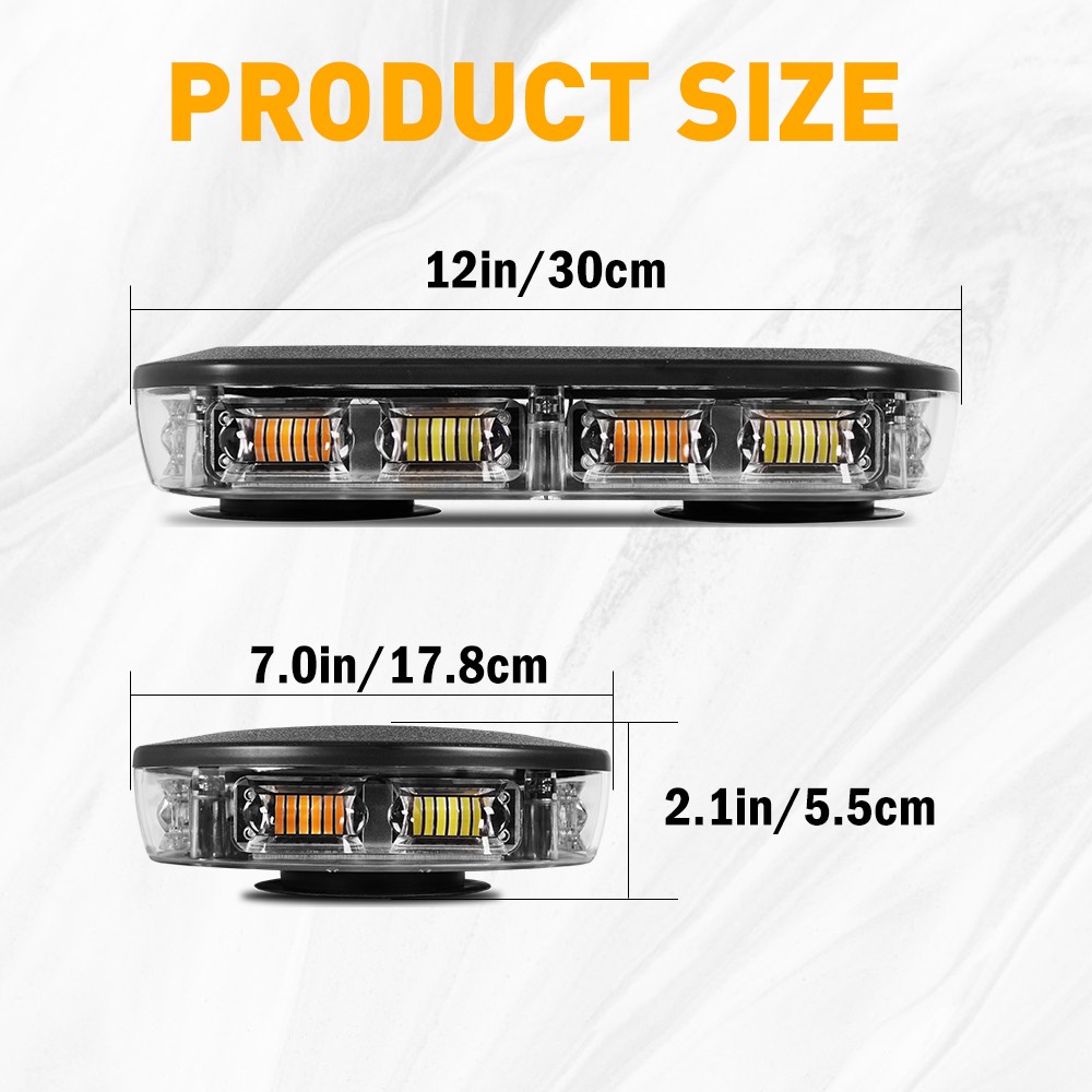 Brand new Emergency Strobe Lights Windshield Deck Warning Light Lamps 72LEDS