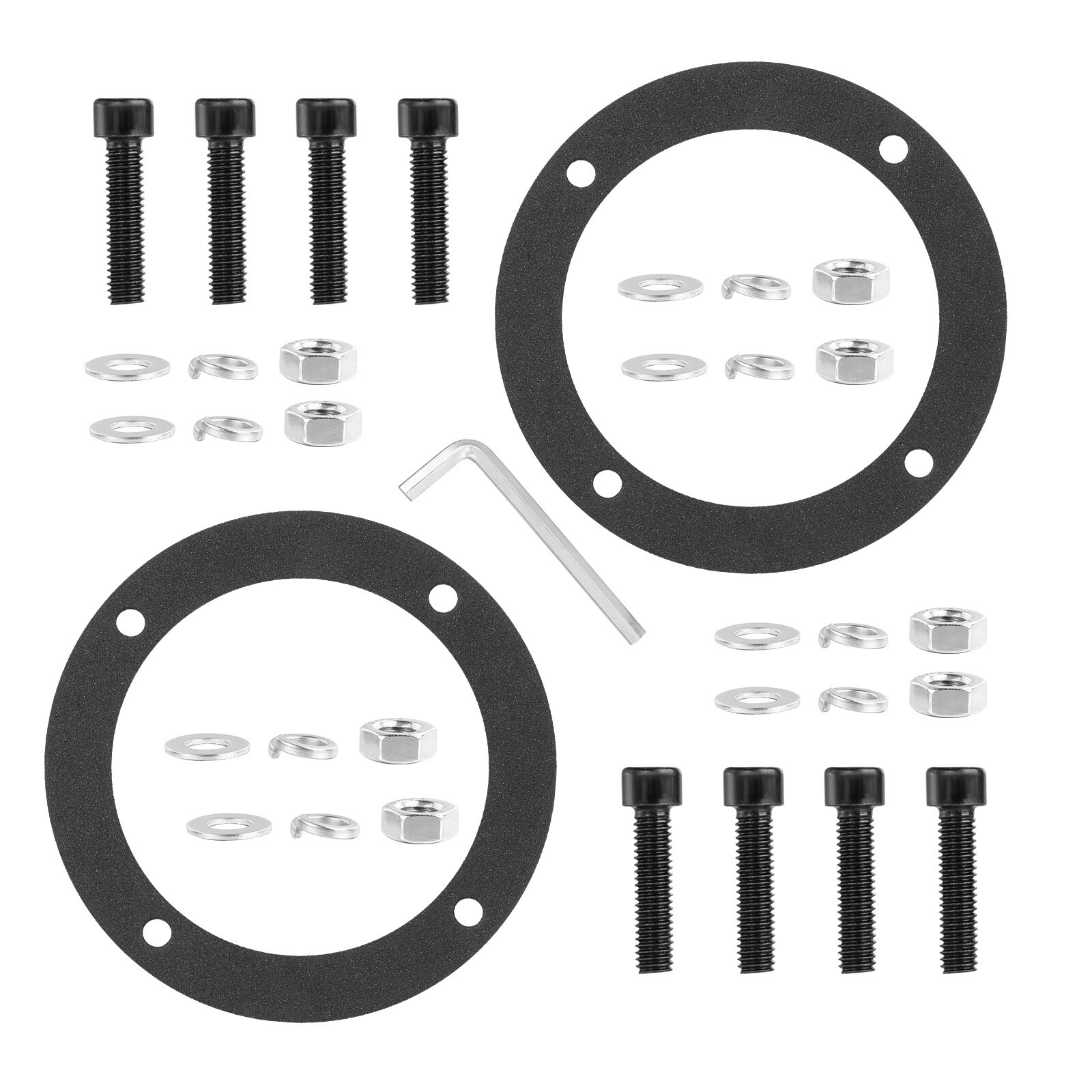 2X 5″ 90W LED Round Driving OffRoad Lights Pods Spot Flush Mount Reverse 4WD 12V
