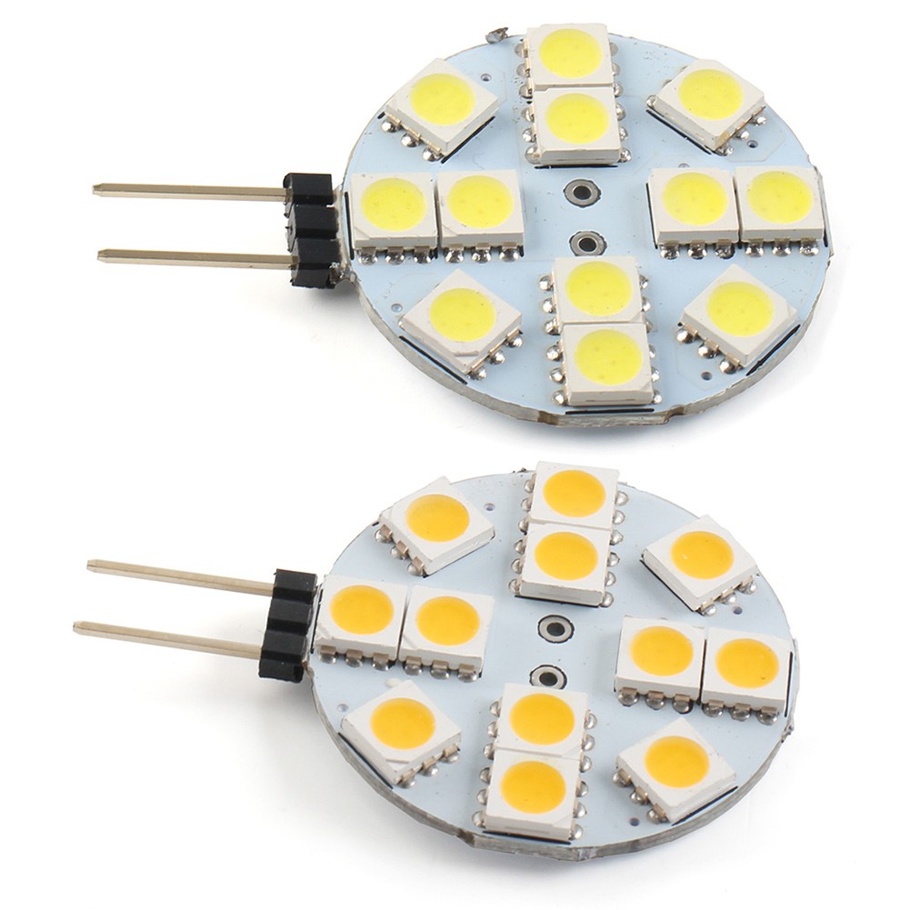 Indoor Car RV Landscape G4 Socket 5050 SMD 12 Bulb Lamp Round Bulb