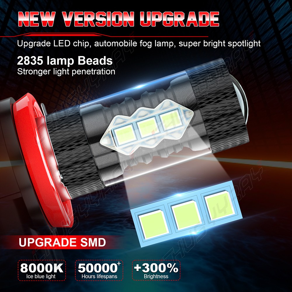 For Hyundai Sonata 2011- 2014 6x Combo LED Headlight +Fog Light Bulbs Kit 8000K