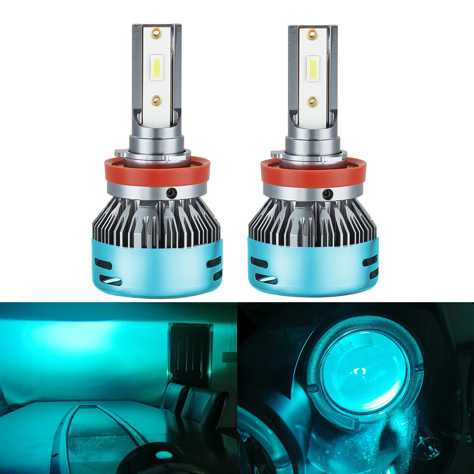 H11 H8 10000K Deep Blue LED Kit Fog Light Bulb Super Bright DRL for Honda Accord