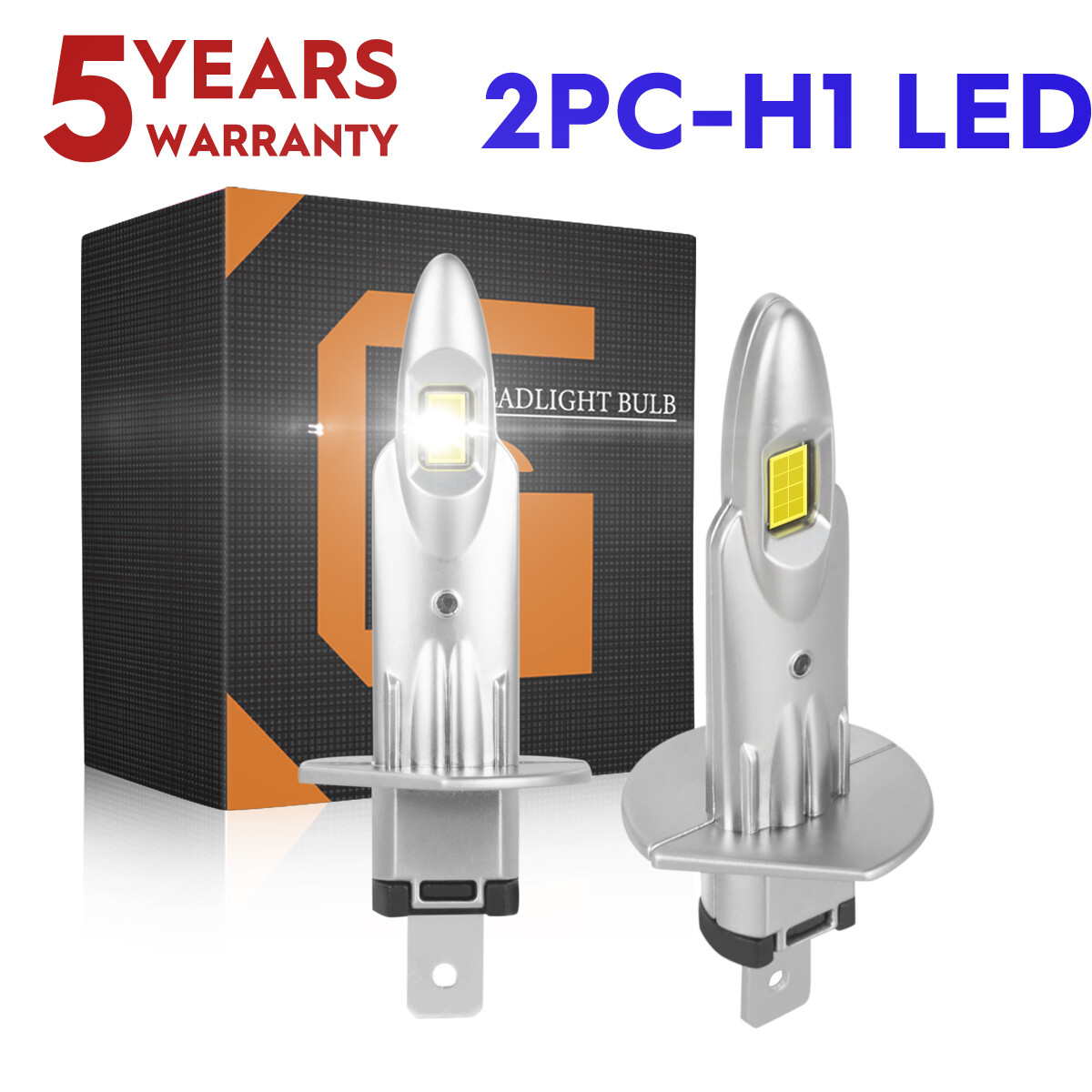 2Pcs NEW CSP LED Headlight Bulbs Super power combo For BMW E30 E34 E24 E36 E38