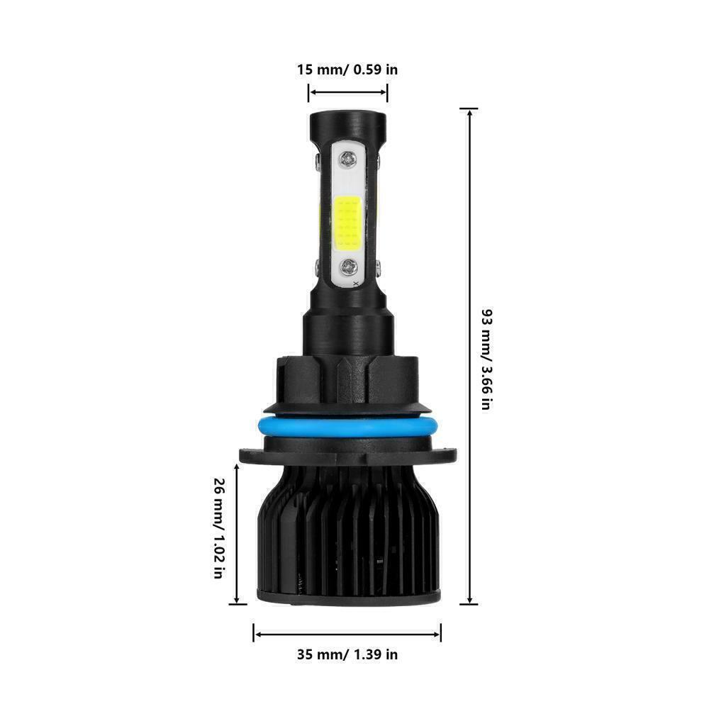 4-sides 9004 LED Headlight Bulb High Low Beam 6500K 2600000LM White Super Bright