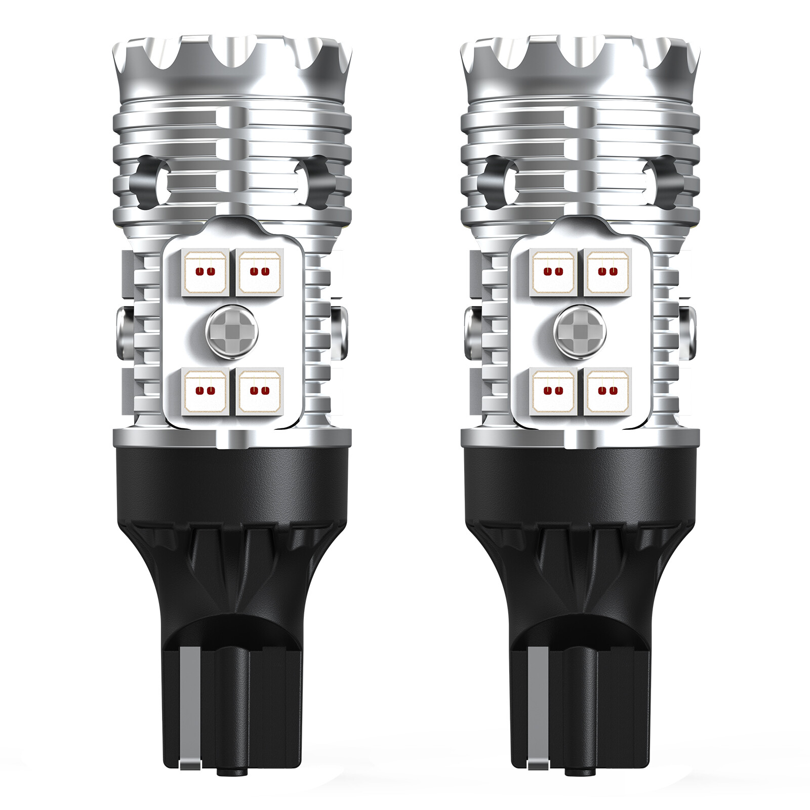 Lasfit 921 912 LED Rear Turn Signal Blinker Light Bulbs Canbus Error Free Red 2X