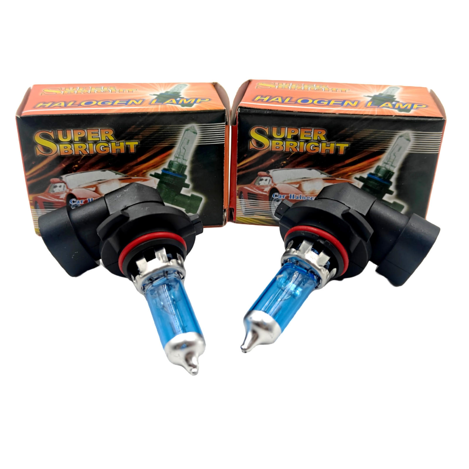 2x 9005/HB3 Halogen 100W High Beam Car Headlight Bulb Bright White Glass NEW
