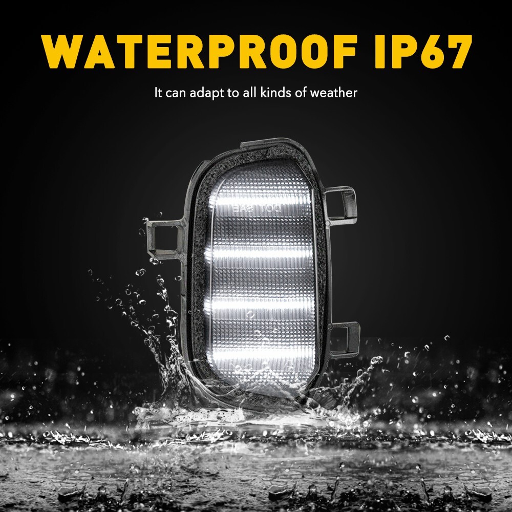 LED Side Mirror Light Puddle Lamp For Chevy GMC Silverado Sierra 1500 2019-2021