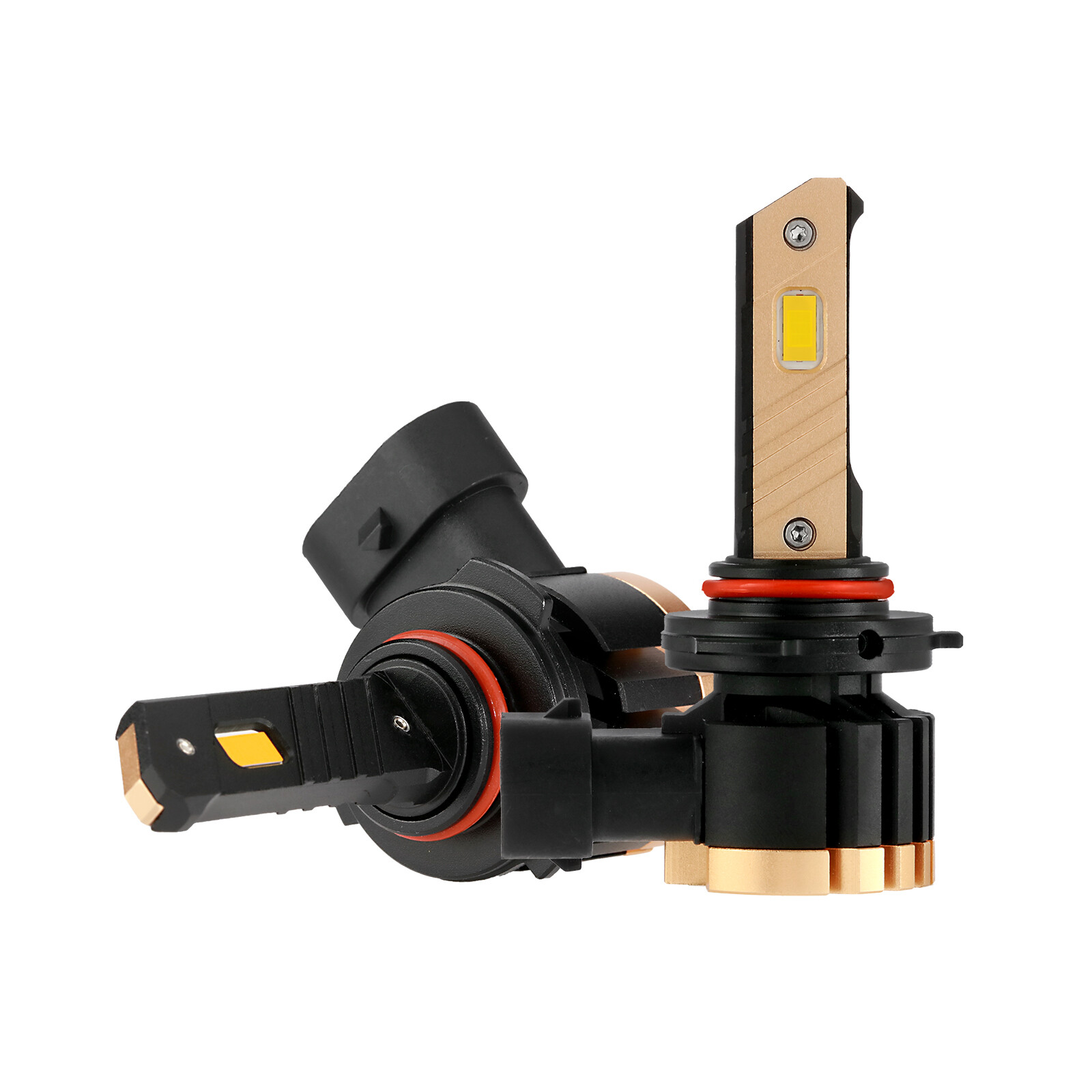 AUXBEAM 9005 HB3 LED Headlight Bulb High Beam Conversion Kit Golden Yellow 3000K