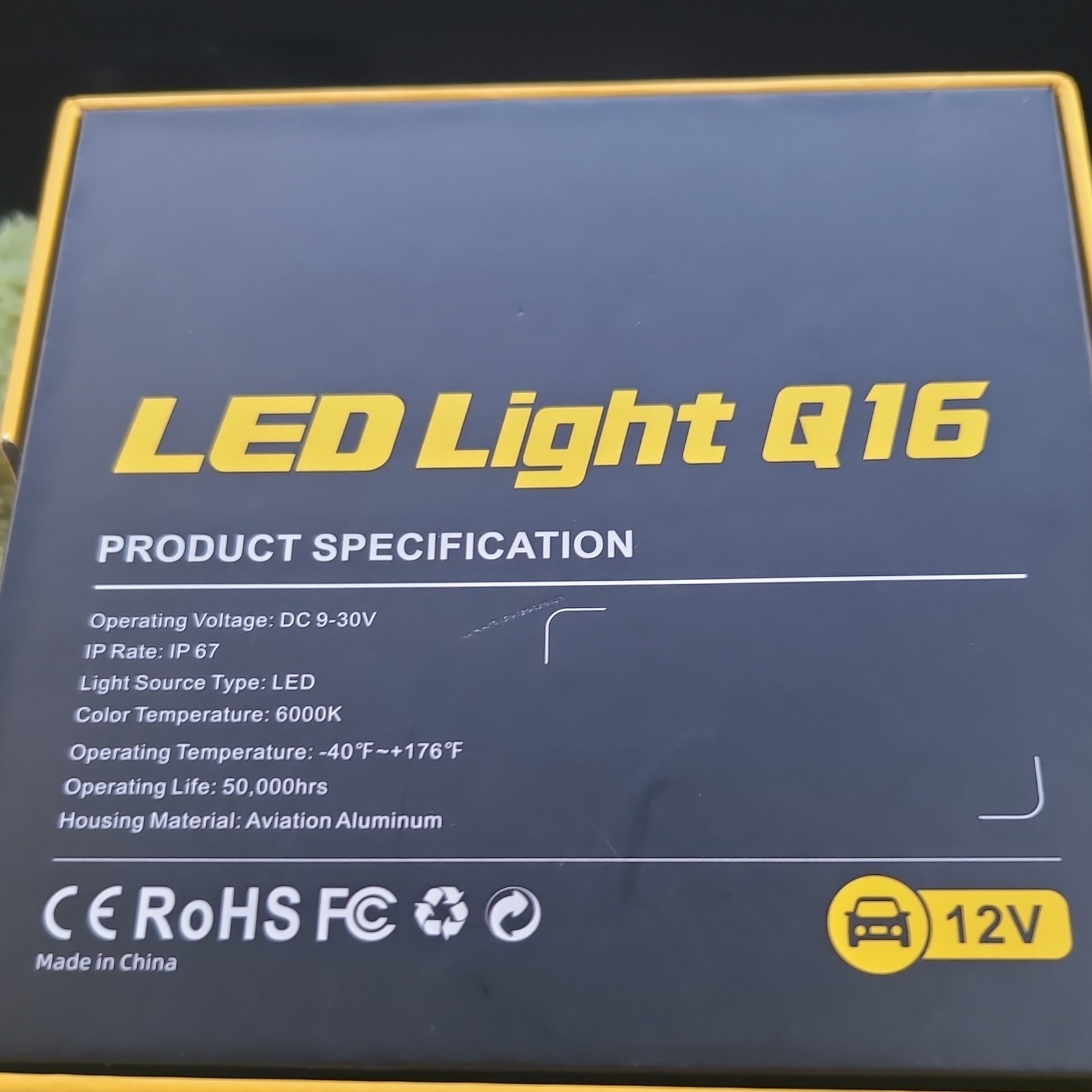 Auxito Led Lights 12v DC 9-30v 60000k 9012/HIR2