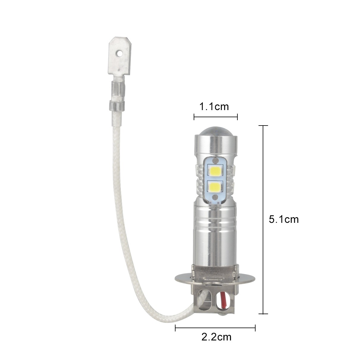 H3 50W High Power LED Fog Light Bulb 6500K 50000 Hours For Ford F-150 Direct Fit