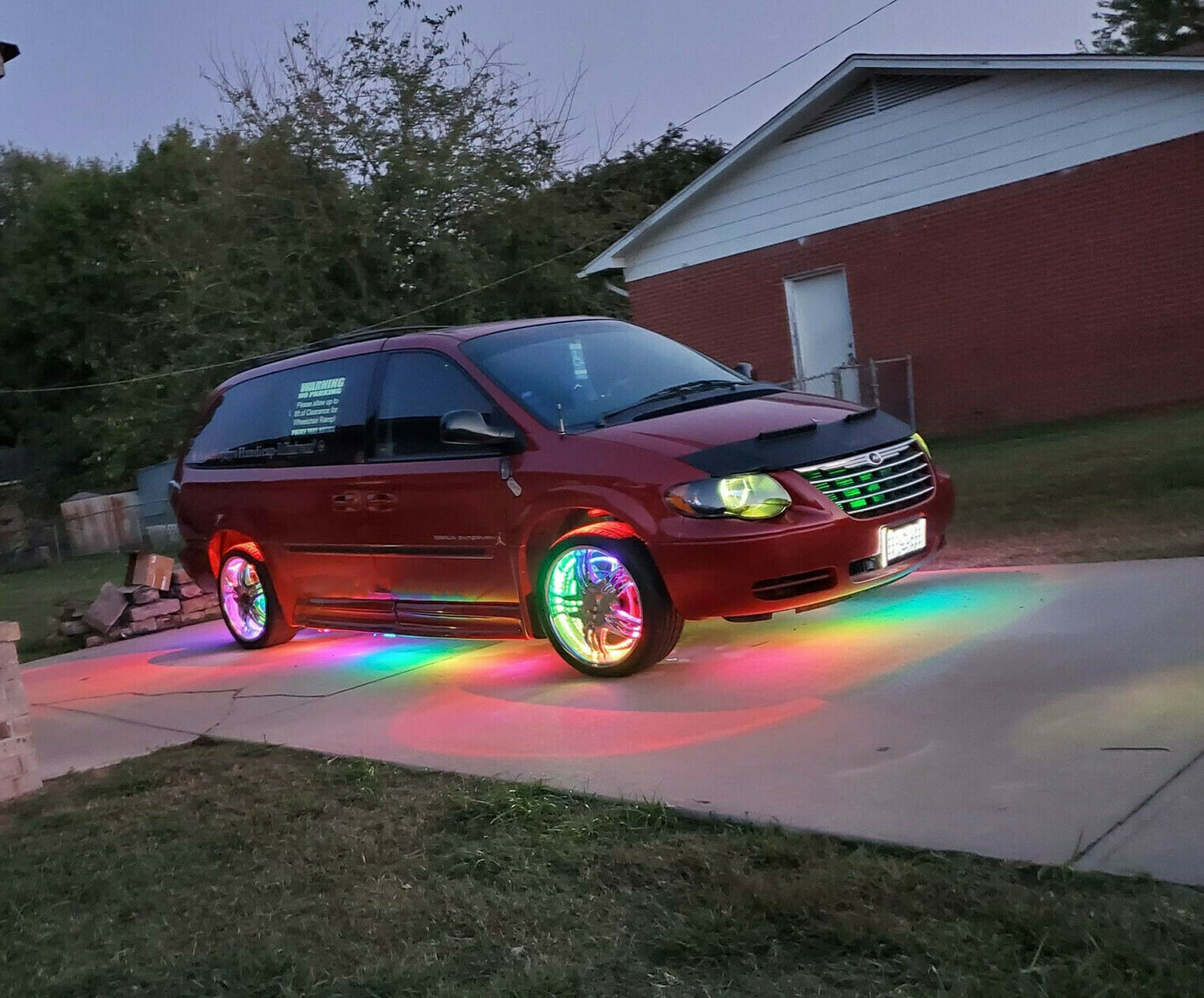Rainbow Color CHASING Moving LEDs 2PCS 4FT + 2PCS 6.5FT Underglow Lights Strips