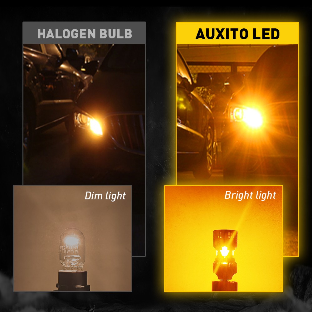 7440 LED Bulbs Amber Yellow with Built-in Resistor Anti Hyper Flash 7440NA T20
