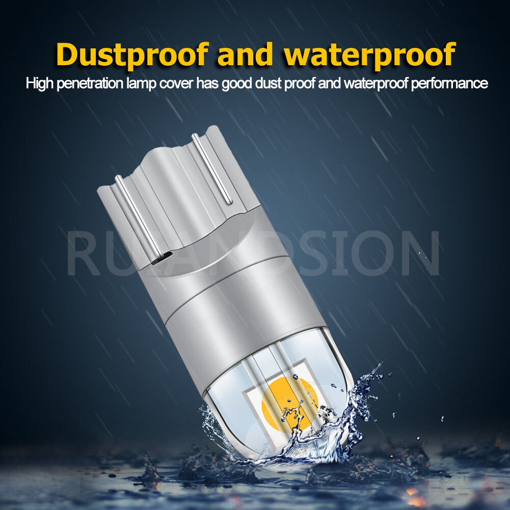 T10 3030 2 LED Bulb Car Trunk Light W5W Instrument Panel Light 200lm 6V/12V/24V