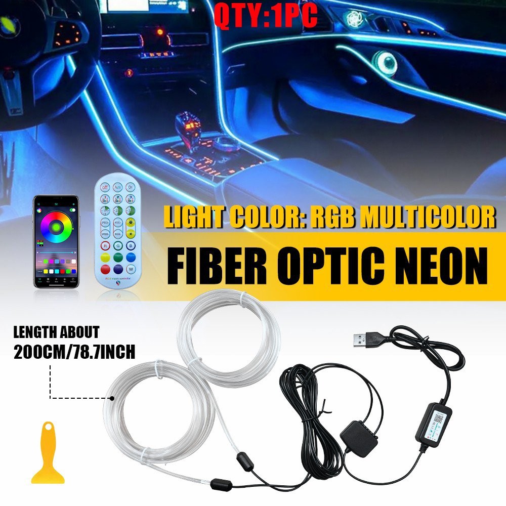 For BMW 3 Series 2020-23 Fiber Optic Interior Light APP Remote Control RGB 1-5X