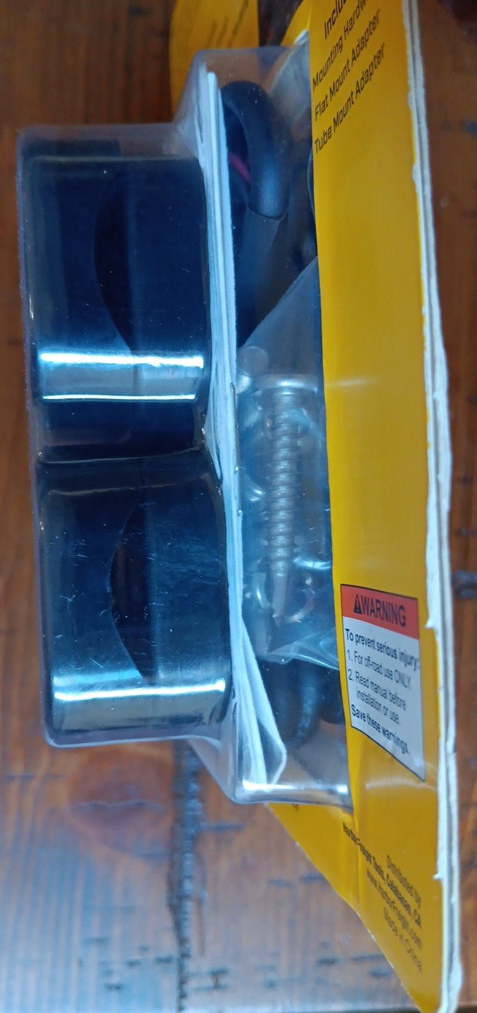 ROADSHOCK 12V Utility/Rock White LED Light 2 Pack aluminum housing