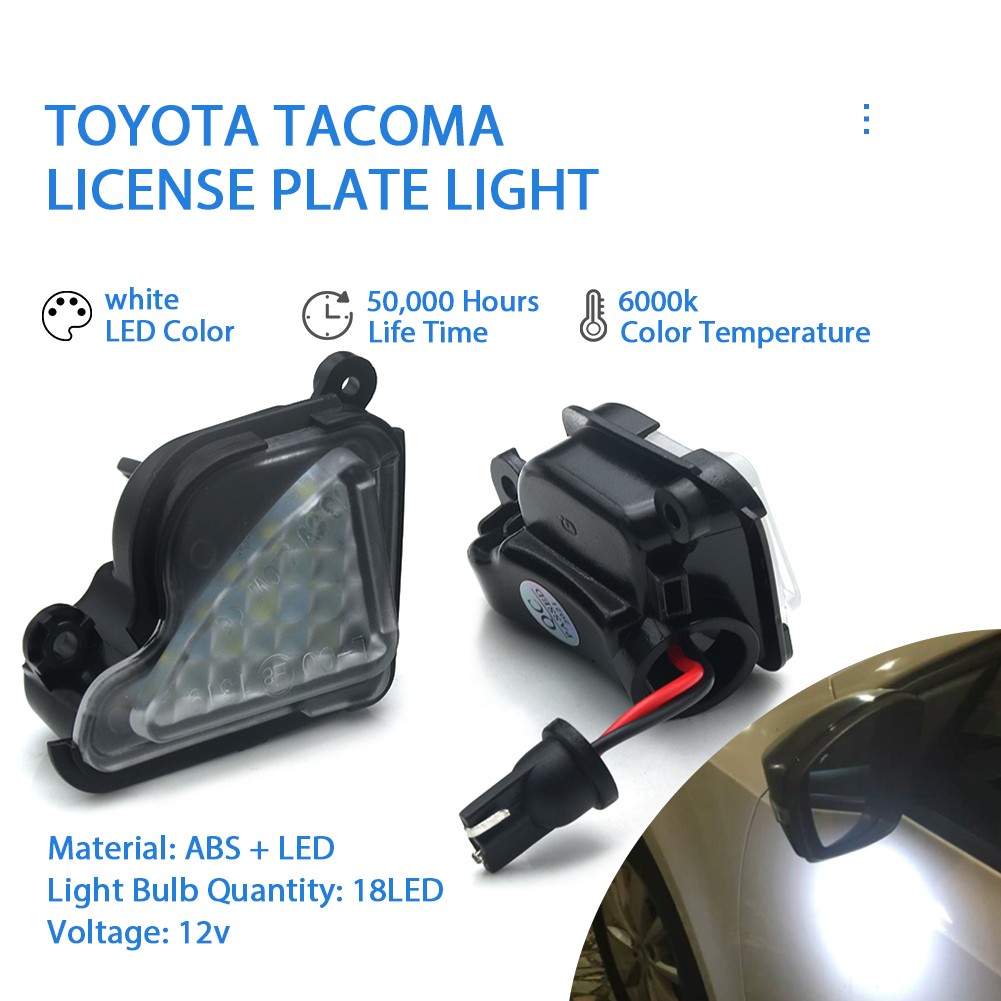 2x LED Side Mirror Puddle Lights For Skoda Octavia A5 A7 Superb MK2